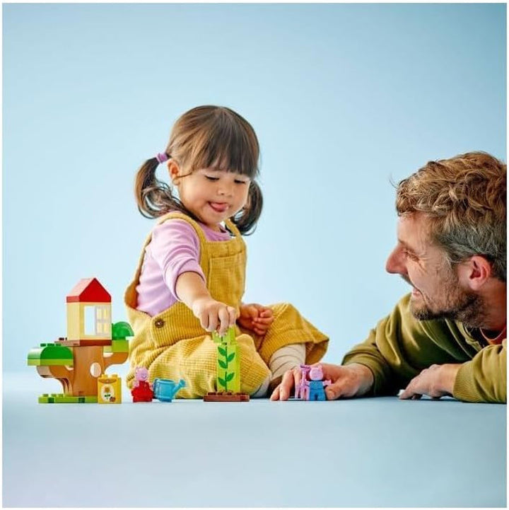 LEGO DUPLO Peppa's Garden With Tree House: Toy Tree, Set de învățare pentru preșcolari de construit și reconstruit cu 2 figuri, Idee de cadou pentru copii de la 2 ani, băieți și fete 10431 Seturi de constructie Besuche den LEGO-Store