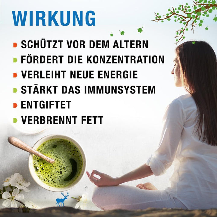 ORIGEENS BIO MATCHA CEREMONIAL GRADE „SHIKA” - Ceai japonez organic, provenit din Shizuoka - Matcha Latte/Usucha - Pliculeț de reumplere de 30 g - Ceai verde Matcha pulbere organic de calitate ceremonială