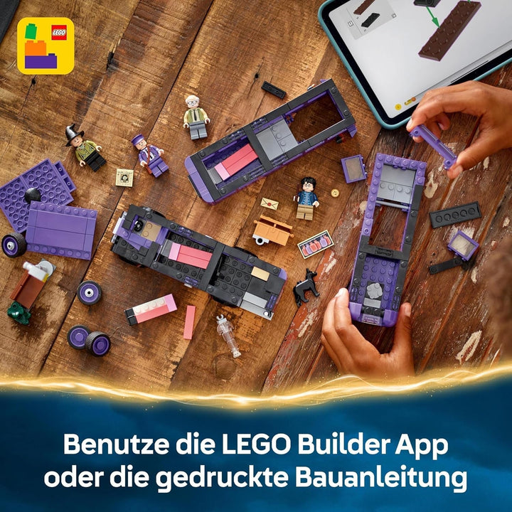 LEGO Harry Potter Adventures With The Travelling Knight, set de construcție cu 5 minifigurine, inclusiv Ernie Prang, Stan Shunpike & Padfoot, jucărie de autobuz pentru fanii lumii vrăjitorilor, băieți și fete de la 8 ani 76446 Seturi de constructie Besuche den LEGO-Store