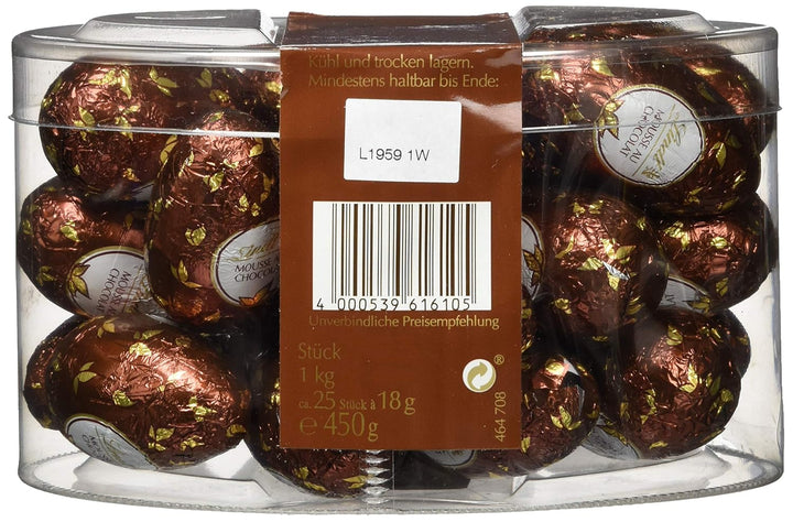 Lindt, ouă de ciocolată umplută cu mousse de ciocolata, 450 grame Bomboane de Ciocolata Naty Shop