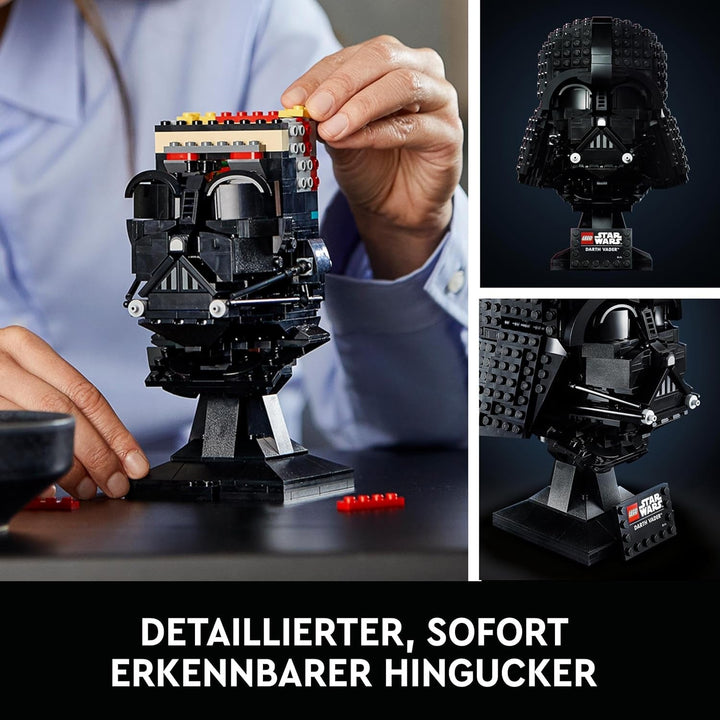 LEGO Star Wars Darth Vader Helmet, set de construcție pentru adulți, idee de cadou pentru bărbați, femei, el sau ea, model de colecție de construit și expus 75304 Seturi de constructie Besuche den LEGO-Store