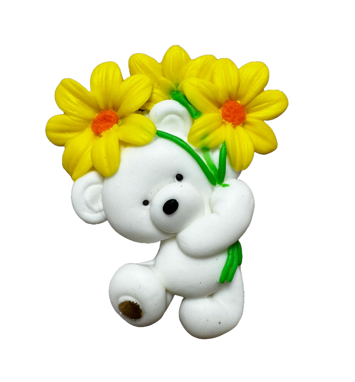 Decoratiune comestibila din zahar, Ursulet Decoratiuni din Pasta de Zahar Naty Shop