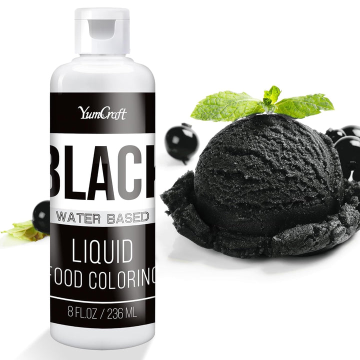 YumCraft, coloranti alimentari lichizi, 236 ml, diverse culori Naty Shop Negru 236 ml
