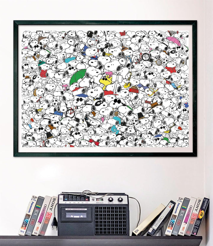 Clementoni - 39804 - Impossible Puzzle Peanuts - Puzzle 1000 de piese pentru adulți și copii de 14 ani, joc de îndemânare pentru întreaga familie Puzzle Naty Shop