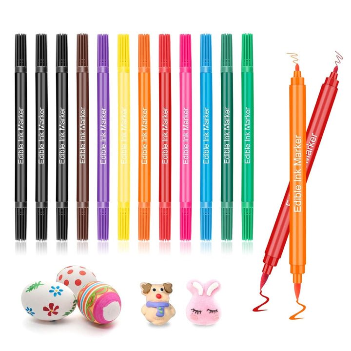 Carioci alimentare cu vârf dublu (gros si subtire) Coloranti Alimentari Naty Shop 12 17 cm