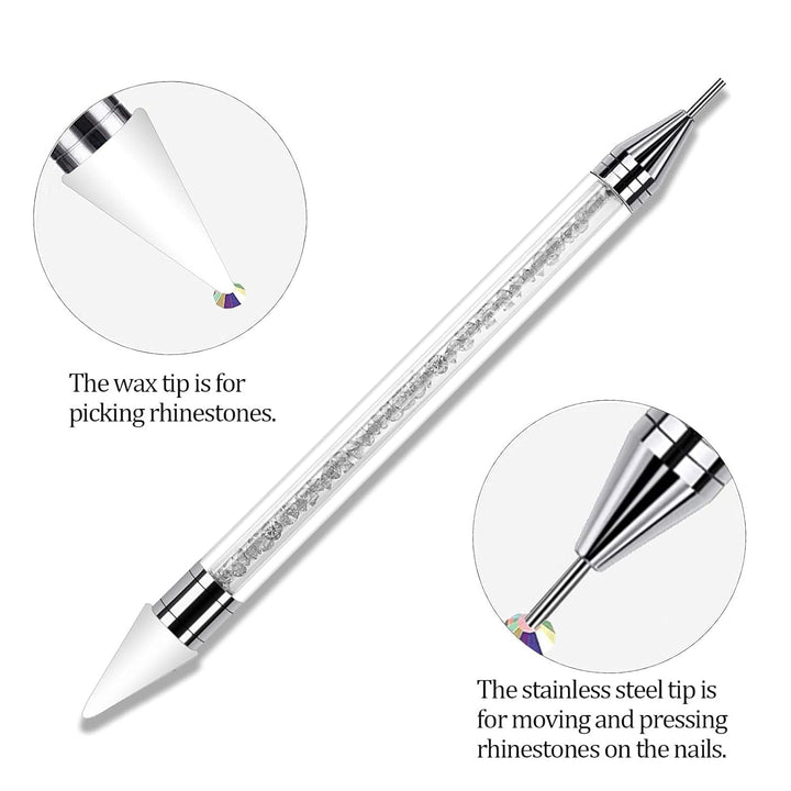 ANGNYA 4000 Stück Strasssteine Nägel Nail Art Strasssteine Dekorationen Nagelsteine Für Nail Art Zubehör Und Klare Kristall Strasssteine Handwerk Mit Pick up Pinzette Und Strass Picker Dotting Pen…