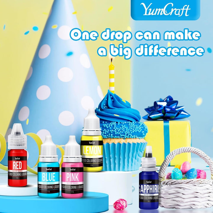 YumCraft, coloranti alimentari lichizi, 236 ml, diverse culori Naty Shop