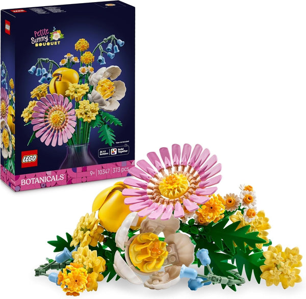 Buchet mic de vară LEGO Botanicals - Set de construcție cu flori artificiale - Incl. albăstrele, ranunculițe, lalele - Idee de cadou pentru femei, mame și bărbați - 10347 Seturi de constructie Besuche den LEGO-Store Titlu implicit