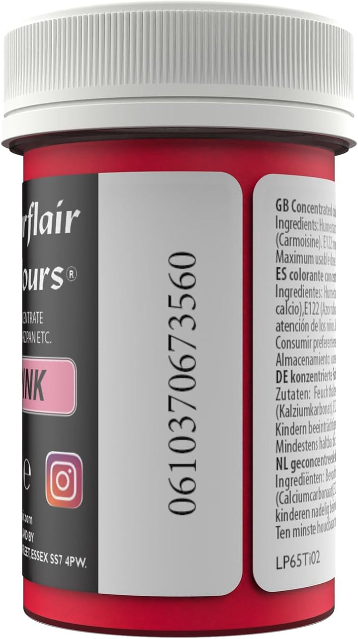 Sugarflair colorant alimentara pasta pentru fondant si martipan, Baby Pink, 25 grame Coloranti Alimentari Naty Shop