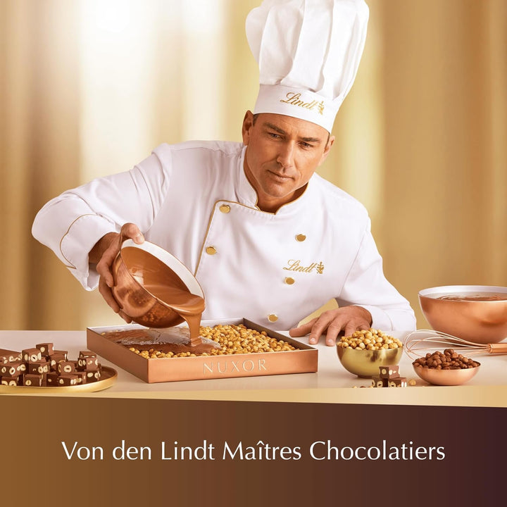 Lindt NUXOR Pungă de ciocolată neagră fină XXL, 700 grame Bomboane de Ciocolata Naty Shop