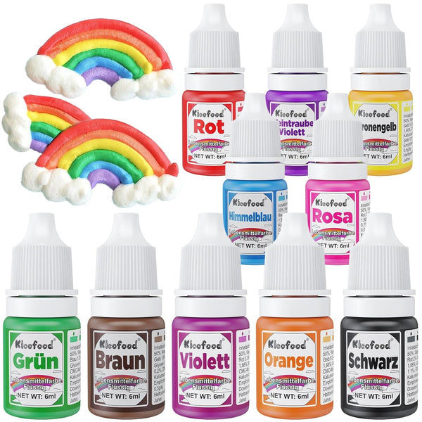 Coloranti alimentari lichizi, 6 ml Coloranti Alimentari Naty Shop Set 10 x 6 ml