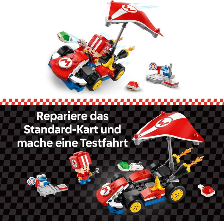 LEGO Super Mario: Mario Kart - Standard Kart, colecție Nintendo, cadou pentru copii, permite băieților, fetelor și jucătorilor de la 7 ani să joace independent, jucărie de aventură cu figura Toad 72032 Seturi de constructie Besuche den LEGO-Store