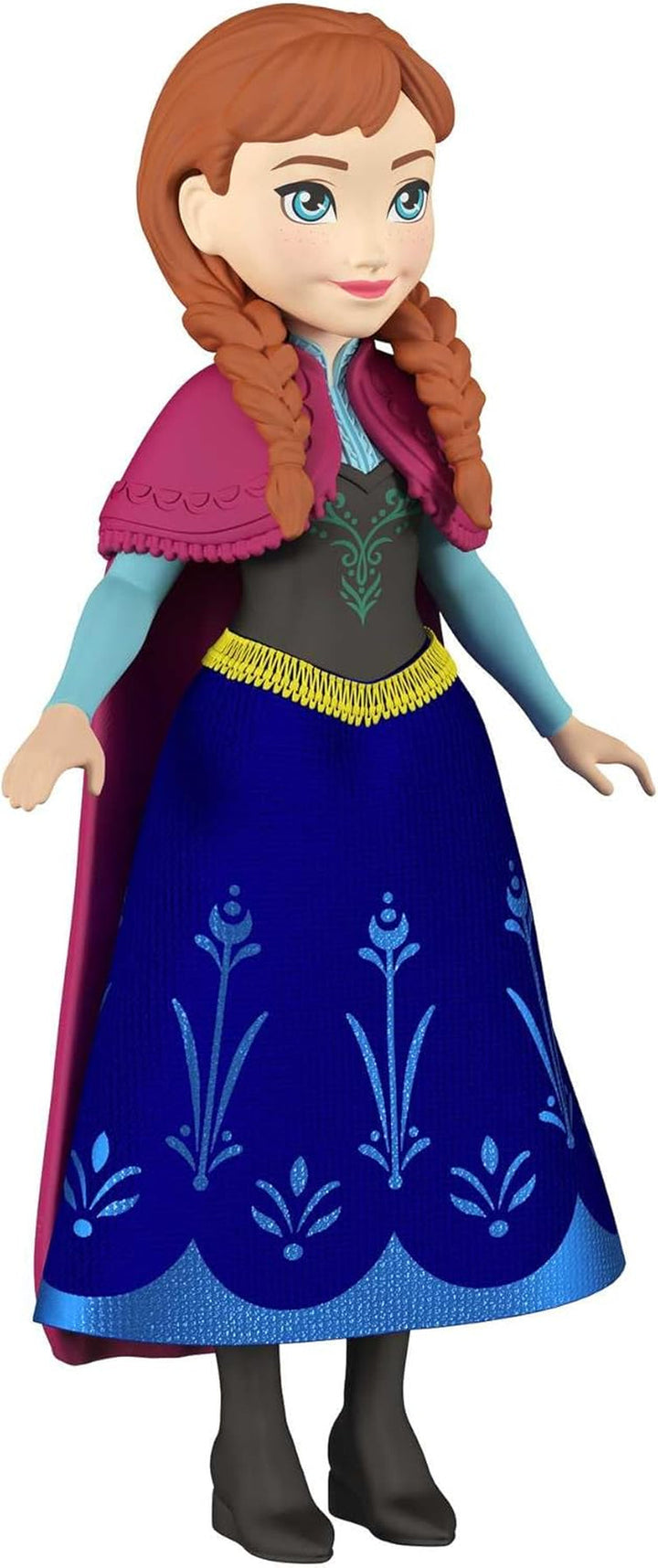 Mattel DISNEY The Ice Queen Anna & Sven - păpușă și figurină animal, inspirată de personajele animate, membre mobile, fustă și pelerină detașabile, pentru copii de la 3 ani, HLX03 Papusi Naty Shop