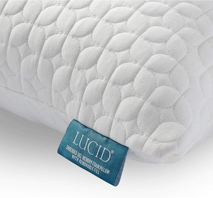 LUCID 45 X 70 Cm Pernă din spumă de memorie mărunțită - Rayon din bambus - Protecție laterală, pentru spate și stomac Perne standard Naty Shop