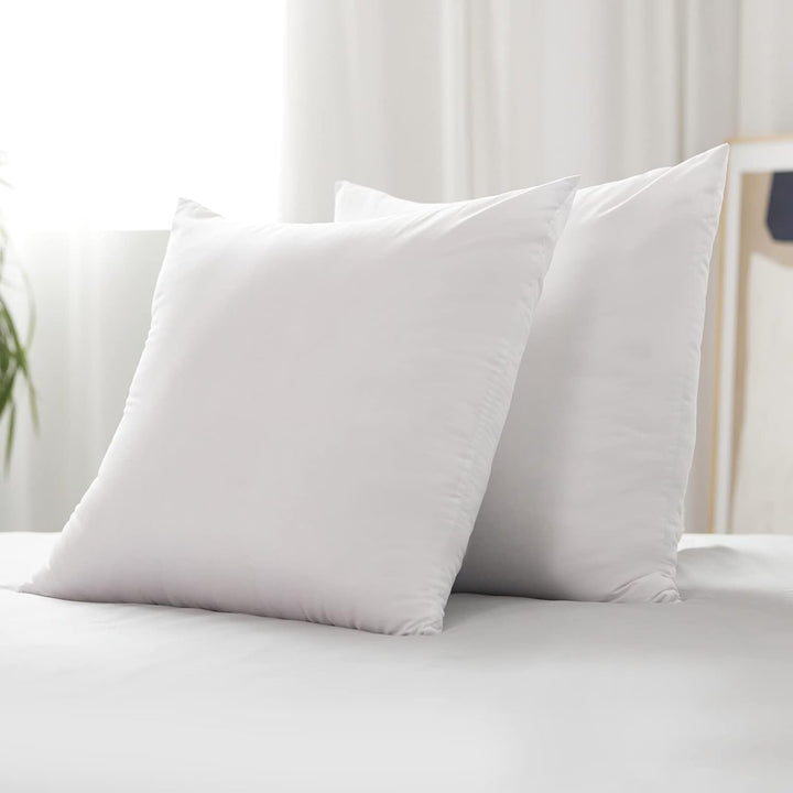Novilla Pillow 65X65 Set de 2, 2800G (1400Gx2) Pernă reglabilă în înălțime Pernă pătrată de dormit Pernă albă de pat cu zip față de pernă lavabilă Perne standard Naty Shop Seria 14 65X65Cm (2 bucăți)