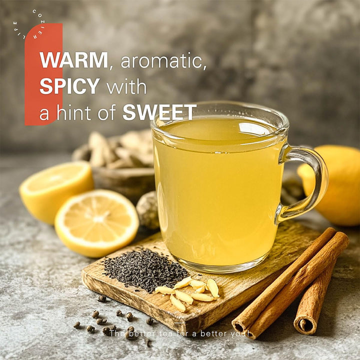 WEETEE Pliculețe de ceai cu turmeric, ghimbir și scorțișoară, 2 g x 100 bucăți Pliculețe de ceai cu turmeric, ghimbir și scorțișoară, ceai cald, picant și ușor dulce cu turmeric și ghimbir, bogat în antioxidanți, ceai cu mirodenii fără cofeină