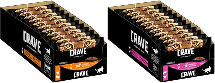 CRAVE Cat Portion Pouch Multipack Sos cu ton 13 X 4X85G