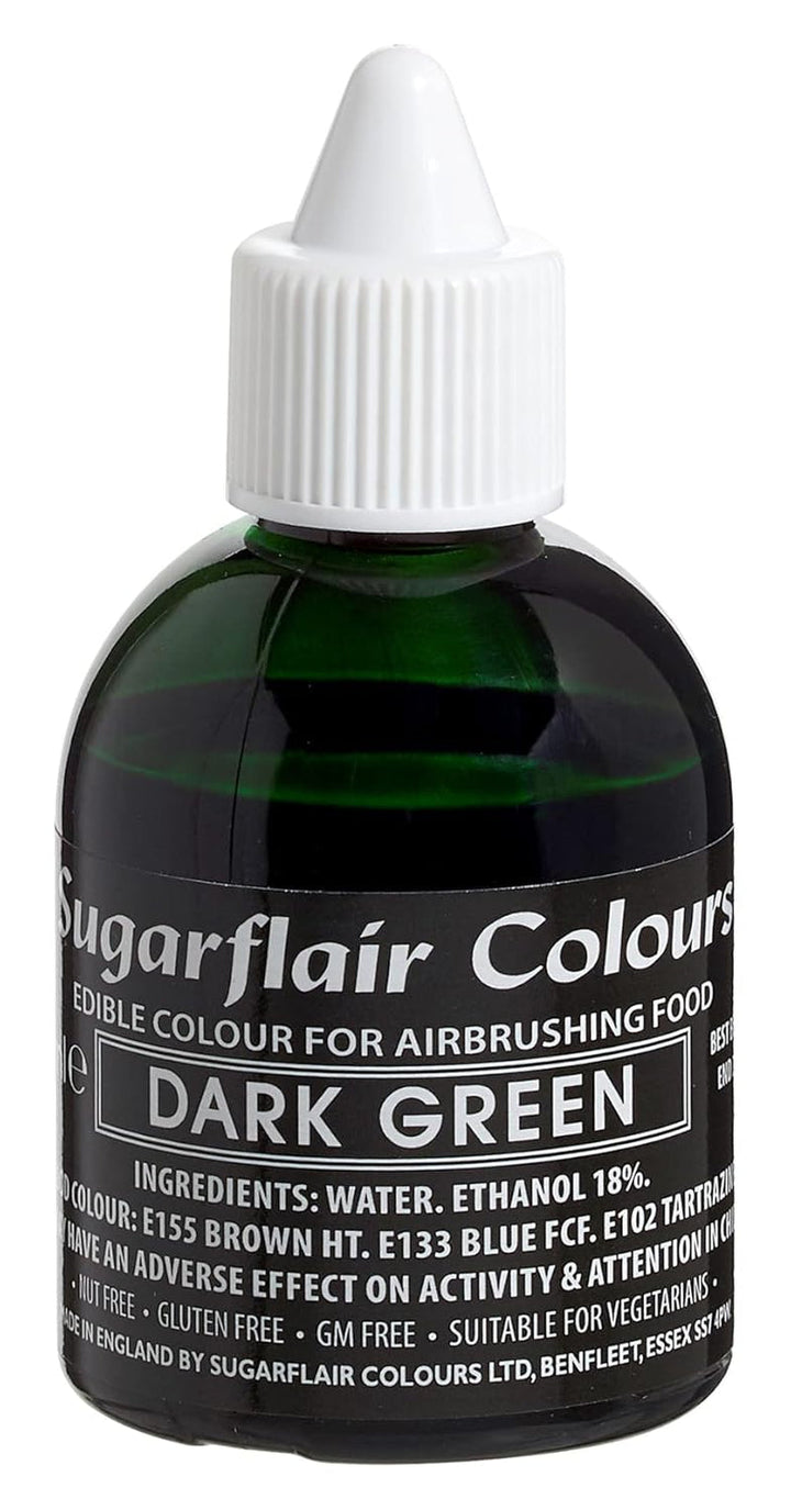 Sugarflair Airbrush Colorant alimentar verde închis pentru aerograf (airbrush), 60 ml Coloranti Alimentari Naty Shop Default Title