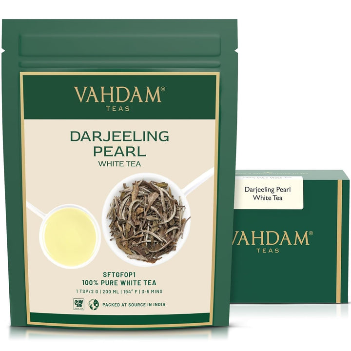 VAHDAM, ceai verde cu mușețel, mentă și citrice (100 g) Ceai natural 100% | Ceai verde, flori de mușețel, mentă, coji de portocală, ceai de mușețel | Direct de la sursa din India