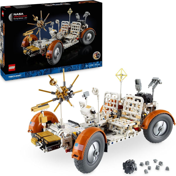 LEGO Technic NASA Apollo Lunar Roving Vehicle (LRV), Model de rover lunar pentru adulți, obiect de colecție spațială pentru pasionații de știință, jucărie de construcție, model de vehicul spațial 42182 Seturi de constructie Besuche den LEGO-Store Titlu implicit