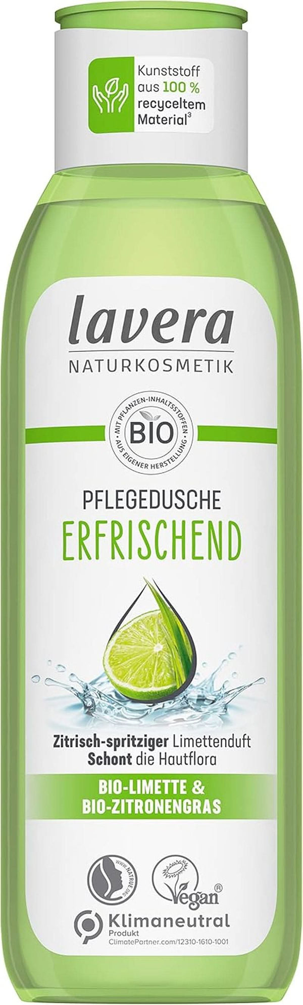 Lavera, Gel de duș răcoritor cu lămâie verde organică, 250 ml Duș și baie Naty Shop