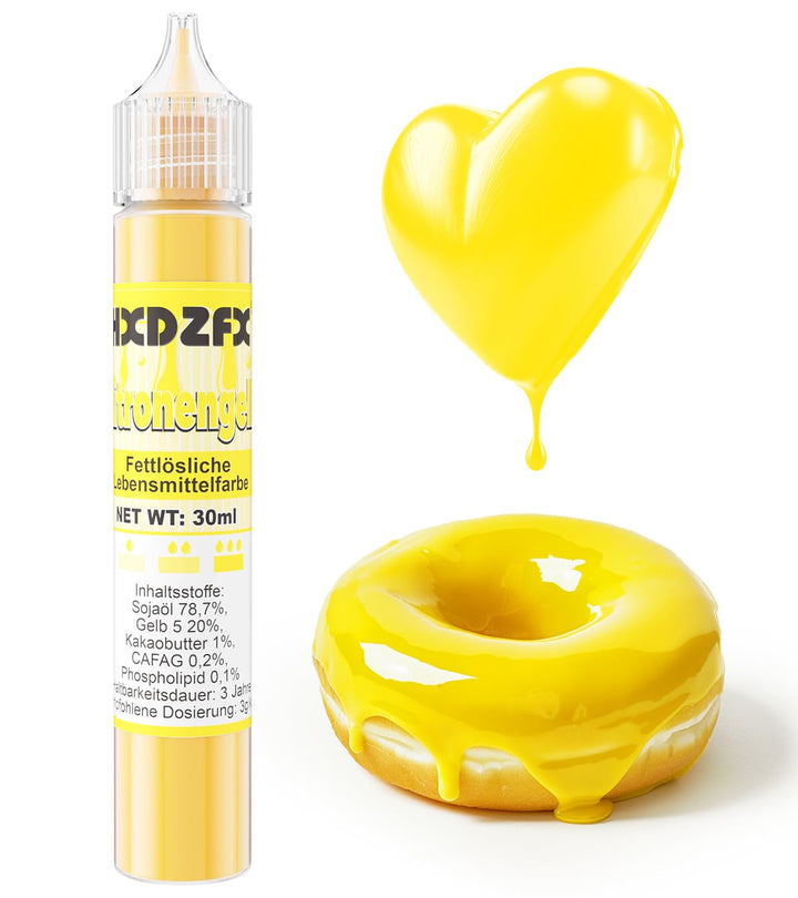 Colorant alimentar liposolubil, pe baza de ulei, 30 ml Coloranti Alimentari Naty Shop Galben lamâie