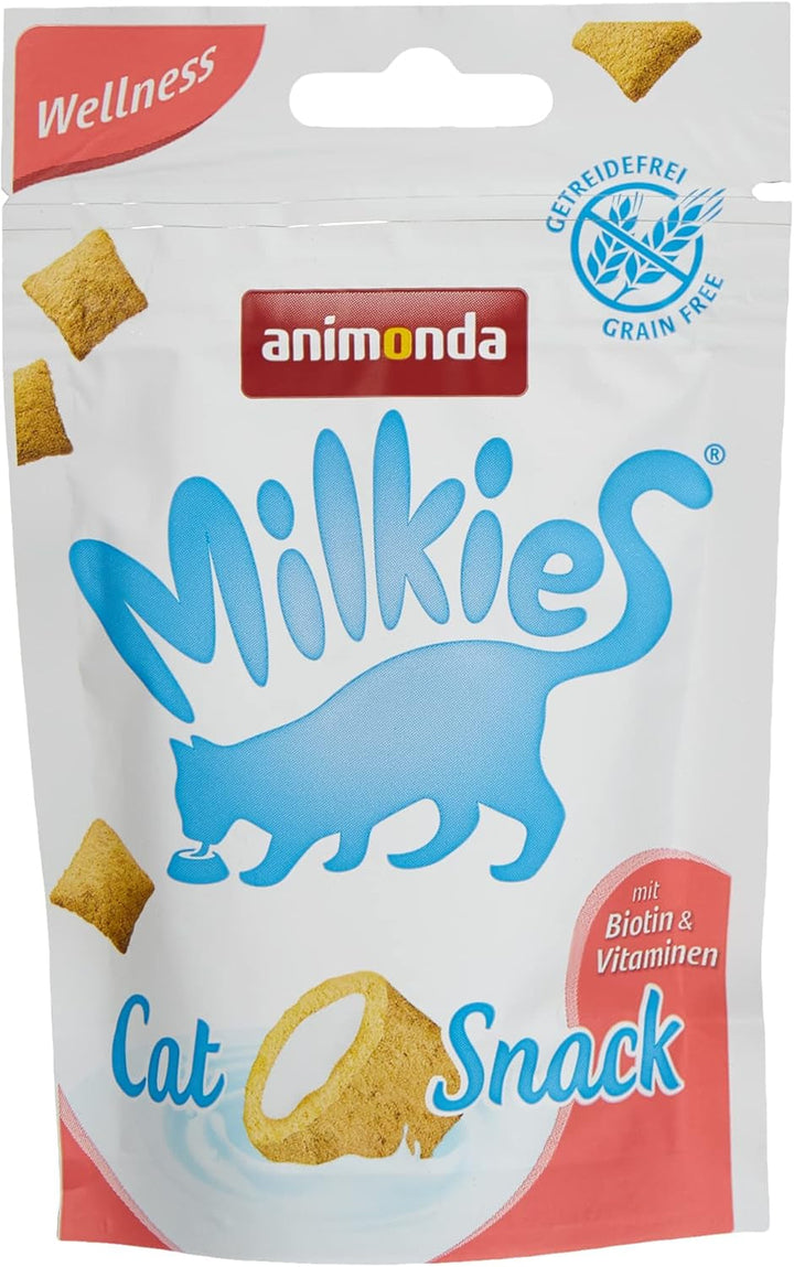 Animonda Milkies Selection (20 cupe À 15 G), lapte de pisică ușor digerabil pentru pisici adulte, pachet valoric practic cu 20 de cupe de lapte de pisică, gustare cu lapte fără soia și zahăr