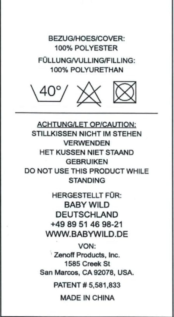 MY BREST FRIEND Baby Wild - Perna americană pentru alăptare, originală, ușor de întreținut Accesorii Hrana si Alaptare Bebe Naty Shop