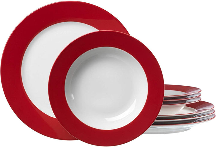 Ritzenhoff & Breker Kombiset Doppio, 24-Teilig, Grau Seturi vesela masa Naty Shop Rot Tafelservice