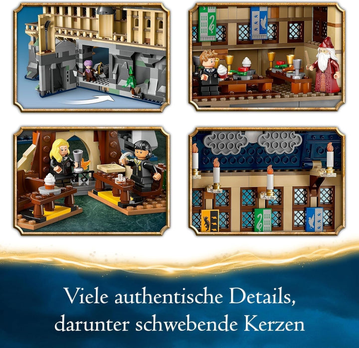 Castelul Hogwarts LEGO Harry Potter: Sala Mare, jucărie de colecționat, cu 11 minifigurine, inclusiv Hermione Granger, cadou magic pentru băieți și fete 76435 Seturi de constructie Besuche den LEGO-Store