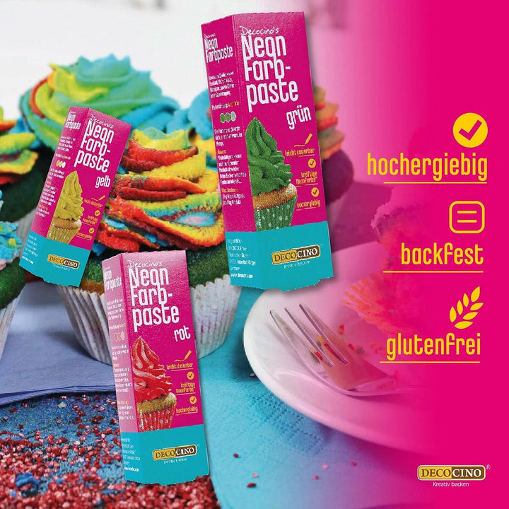 Set 6 coloranti alimentari, pasta, DECOCINO, gust neutru Coloranti Alimentari Naty Shop