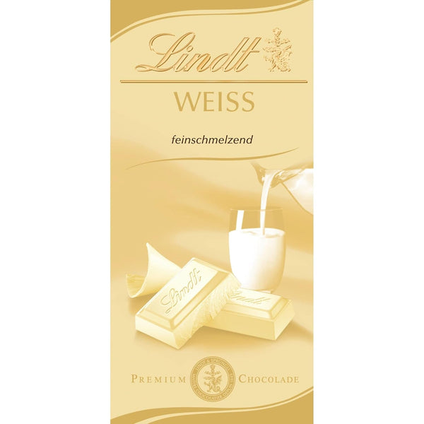 Lindt Ciocolată albă fină topită, 100 grame Bomboane de Ciocolata Naty Shop Default Title