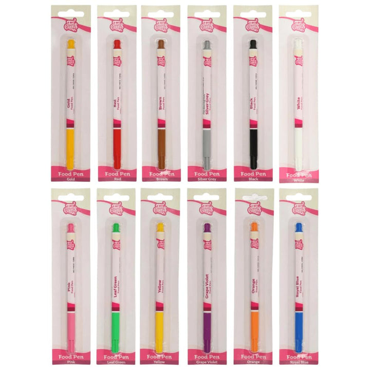 Funcakes Food Pen Rot: Lebensmittelfarbe Stifte, Flexible Spitze Für Dicke Und Dünne Linien, Essbarer Stift Für Kekse , Kuchen, Fondant Und Mehr, Ideal Zum Personalisieren, Halal-Zertifiziert Coloranti Alimentari Naty Shop