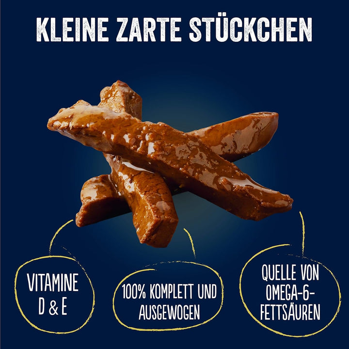 FELIX Tasty Shreds hrană umedă pentru pisici în sos, mix de arome variate, pachet de 6 (6 X 10 X 80G)