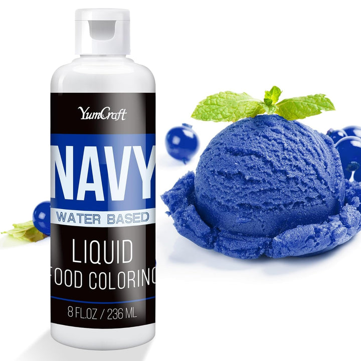 YumCraft, coloranti alimentari lichizi, 236 ml, diverse culori Naty Shop Albastru marin 236 ml