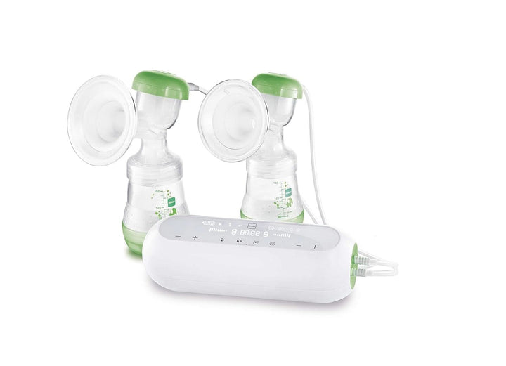 Pompă de sân de mână MAM - pompă de sân confortabilă și compactă pentru lapte matern care include 1 biberon anti-colici MAM Easy Start Accesorii Hrana si Alaptare Bebe Naty Shop Pompa dubla de san 2 In 1