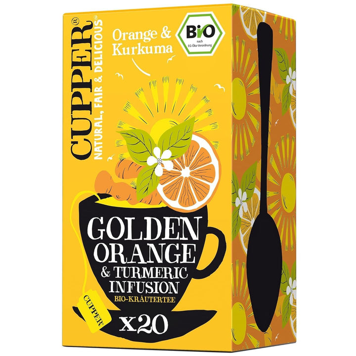 Cupper Ceai de fructe organic Cranberry Rasperry, 20 pliculețe de ceai nealbite, ecologic, comerț echitabil