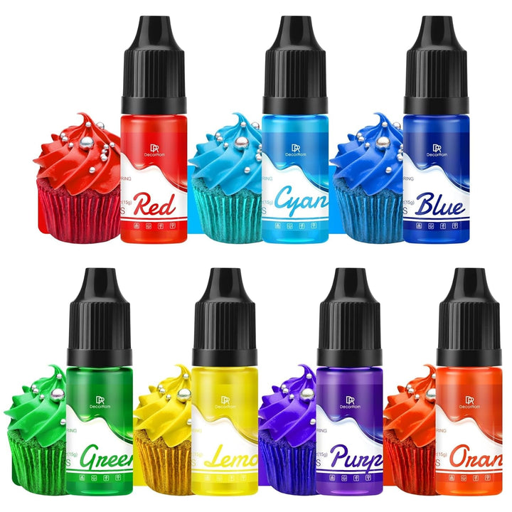 Set 7 coloranti alimentari, gel, 7 x 15 ml Coloranti Alimentari Naty Shop