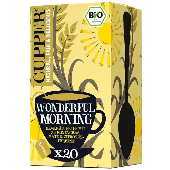 Cupper Ceai de fructe organic Cranberry Rasperry, 20 pliculețe de ceai nealbite, ecologic, comerț echitabil