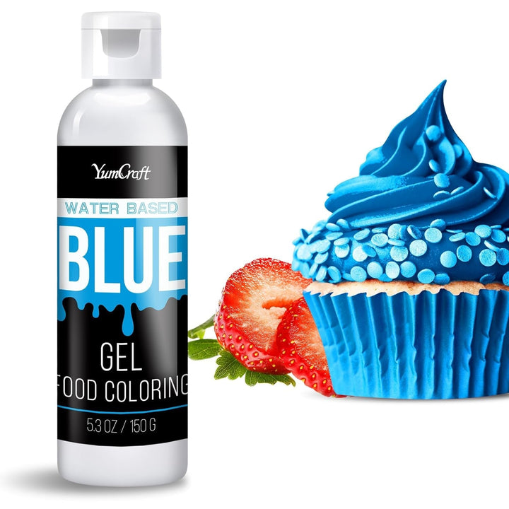 Colorant alimentar gel, foarte concentrat, 150 grame sau 236 ml Coloranti Alimentari Naty Shop Albastru 236 mililitri