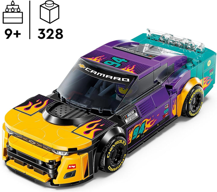 Mașină de jucărie LEGO Speed Champions NASCAR Next Gen Chevrolet Camaro ZL1; Set de construit și jucat cu mașină de curse; Cadou pentru băieți și fete cu vârsta de peste 9 ani 76935 Seturi de constructie Besuche den LEGO-Store