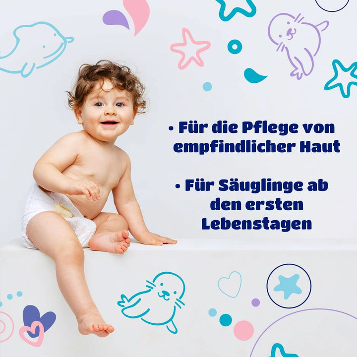 Tampoane Kindii Pure Baby - 100% bumbac - Tampoane pătrate mari pentru pielea sensibilă - Înlocuiește șervețele umede - Moale - Margini moi Servetele Umede Bebelusi Naty Shop