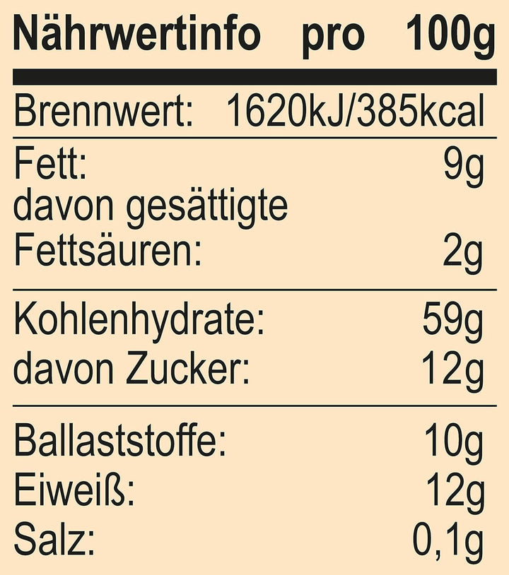 Seitenbacher Energy-Müsli I Ohne Rosinen I Vollkorn (1 X 750 G) Cereale Naty Shop