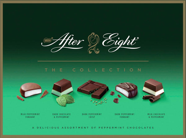 Nestlé after EIGHT the Collection, Mix de praline de mentă cu ciocolată neagră și ciocolată cu lapte, 199 grame Bomboane de Ciocolata Naty Shop Default Title