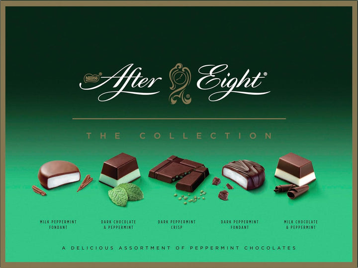 Nestlé after EIGHT the Collection, Mix de praline de mentă cu ciocolată neagră și ciocolată cu lapte, 199 grame Bomboane de Ciocolata Naty Shop Default Title