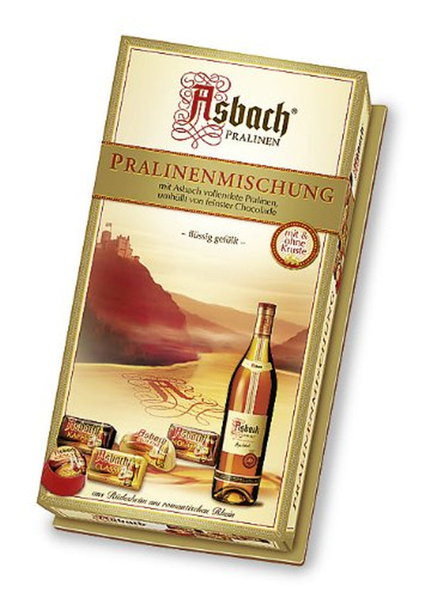 RCP Asbach Praline Mix, cu și fără crustă, umplutură lichidă, alcoolică, cadou minunat, 2 X 125 grame Bomboane de Ciocolata Naty Shop Default Title