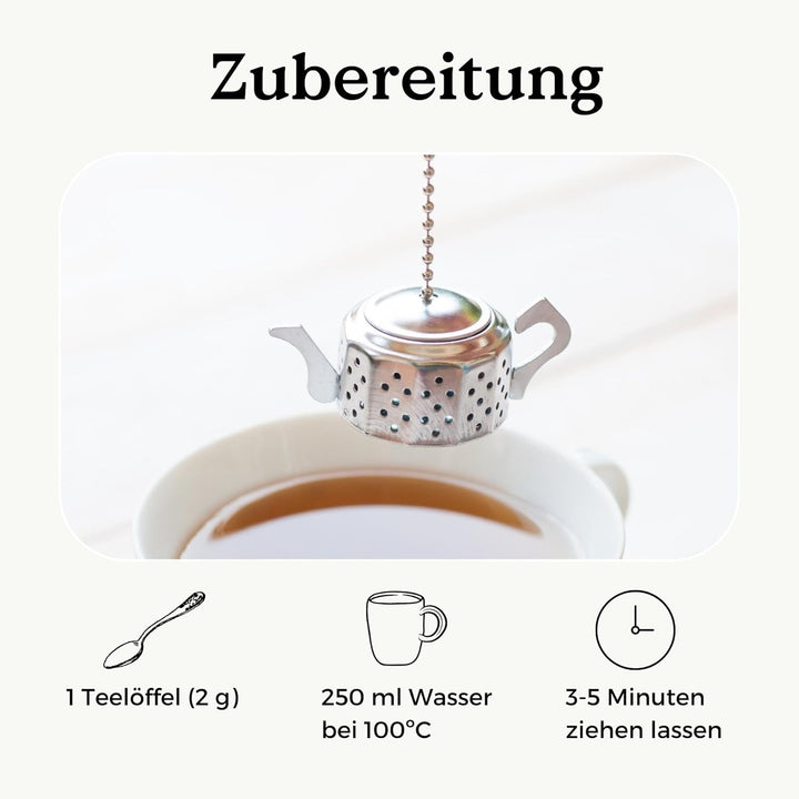 Ceai Chai vrac organic 100 g (50 de cești) | Chai Latte fără zahăr, cu ghimbir fin, scorțișoară, vanilie, cardamom, anason REPLANTEA