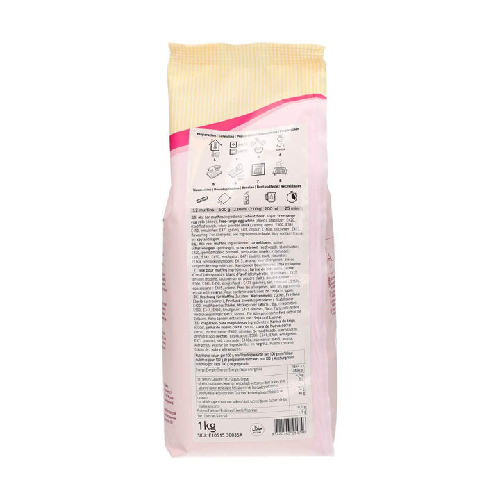 Funcakes Mix Für Muffins, Backen Sie Einfach Köstliche Muffins, Perfekte Amerikanische Muffins, Geeignet Für Die Herstellung Von Blaubeermuffins Oder Schokoladensplitter-Muffins, Halal., 1 Kg Naty Shop