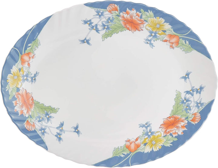 Florine Tafelservice Mit Blumen, Glas, Mehrfarbig, 33 X 33 X 31 Cm Seturi vesela masa Naty Shop