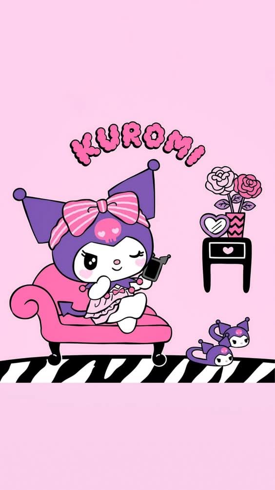 Imagine comestibila, vafa sau icing, format A4, Kuromi Imagini comestibile Naty Shop